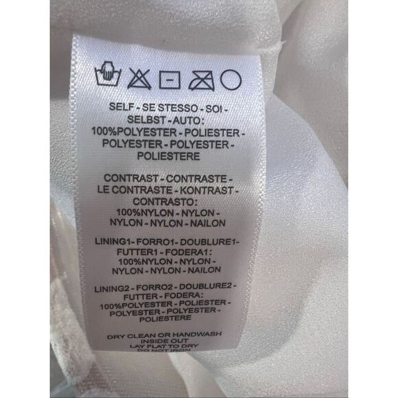 Helsi Women's White Tan Ellen Long Sleeve 3D Floral Mini Dress Small NWOT - Picture 14 of 14